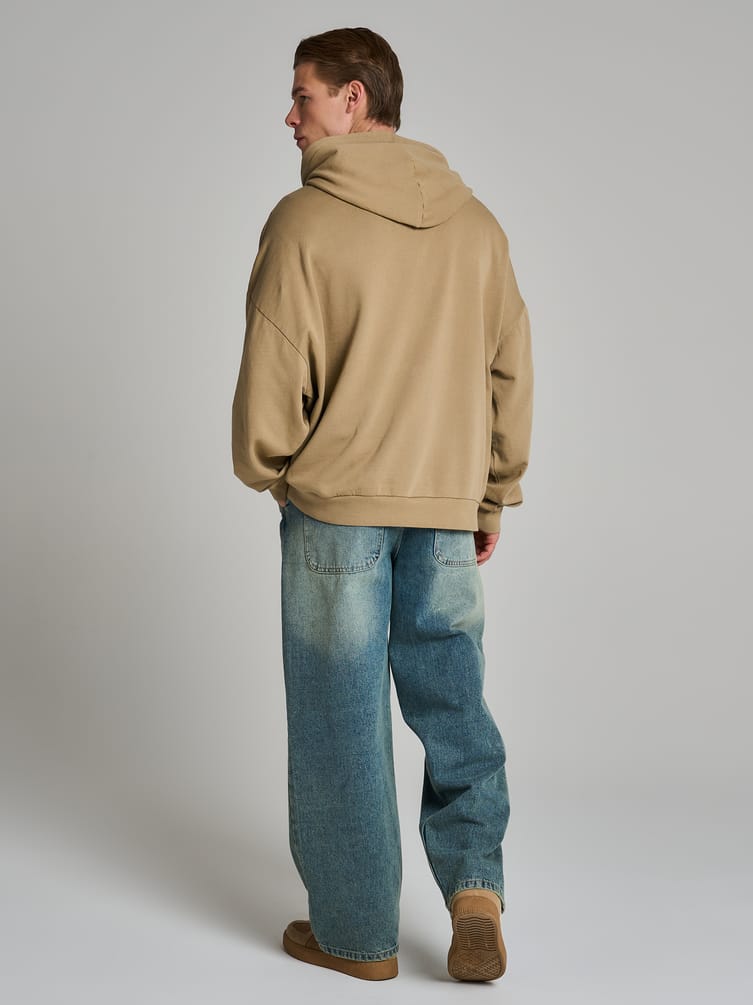 Худи варенка с надписью и начесом