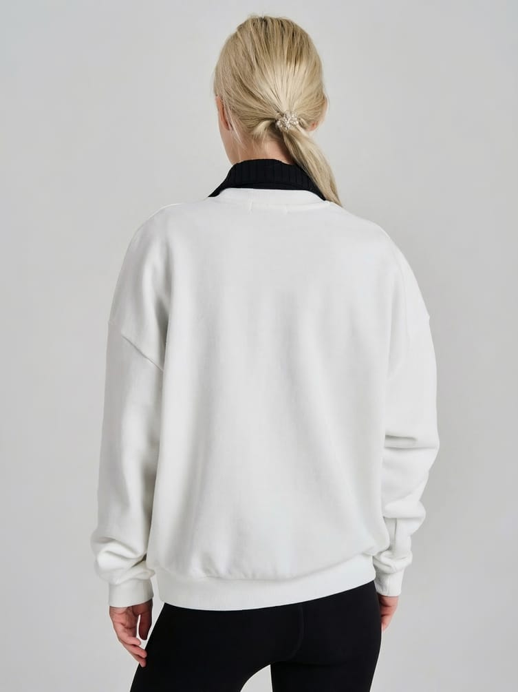 Свитшот однотонный без начеса