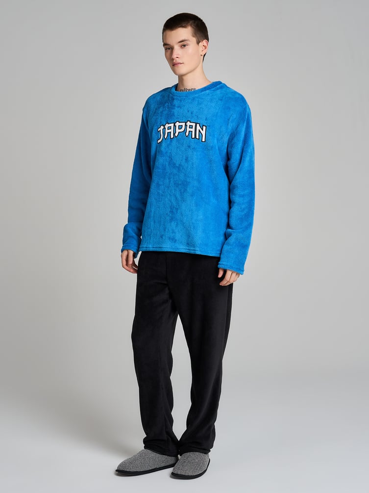 Пижама плюшевая Japan с лонгсливом и брюками