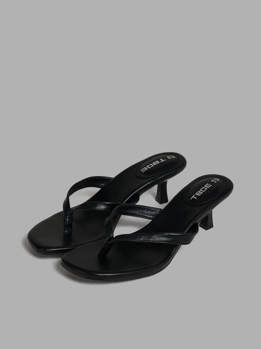 Сабо на тонком каблуке