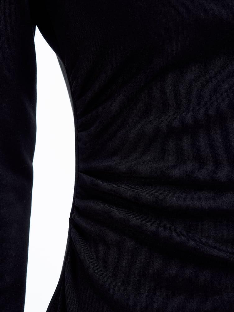 Мини платье с драпировкой