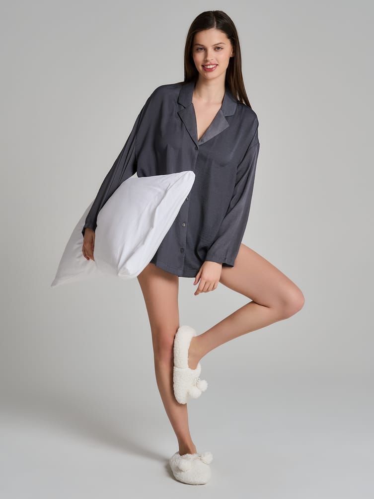 Платье-рубашка для дома