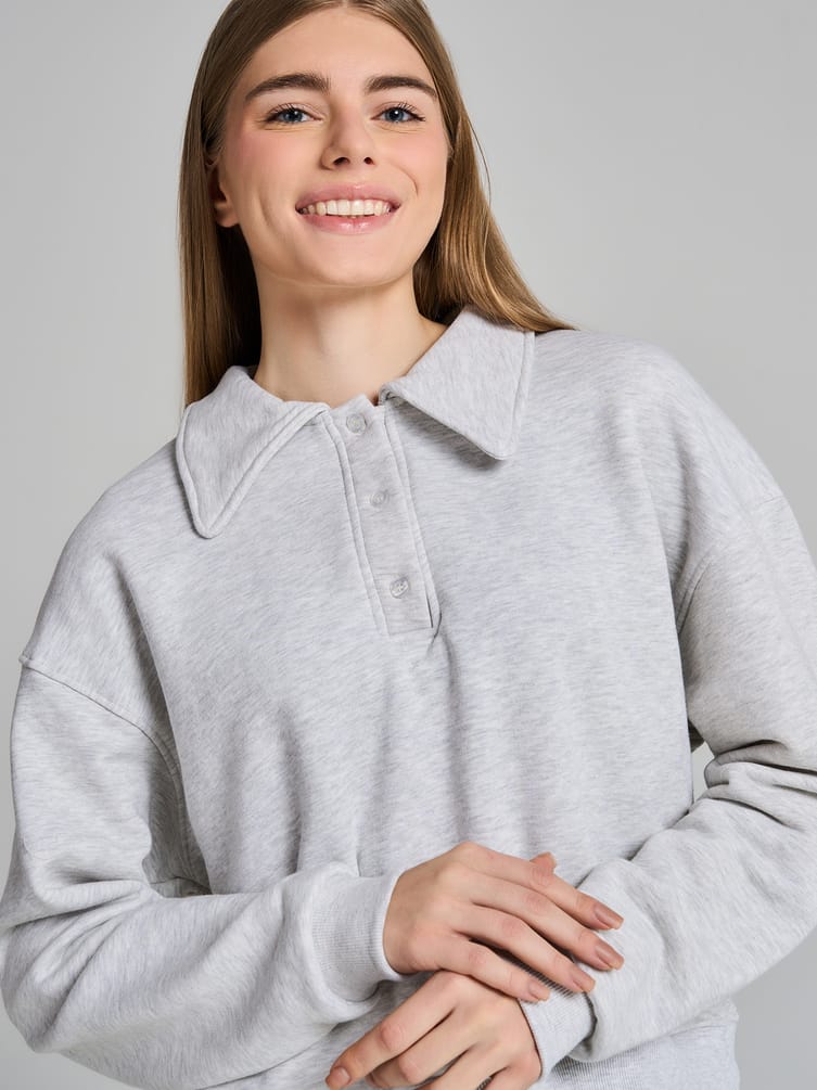 Толстовка поло оверсайз