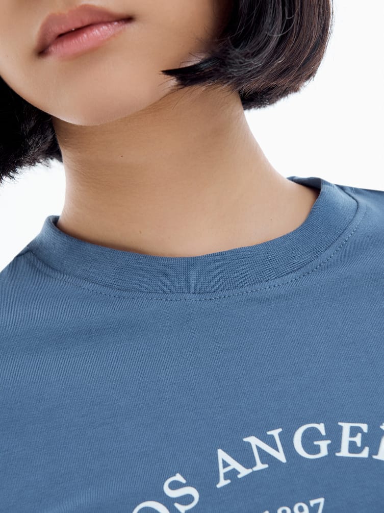 Хлопковая футболка с надписью Los Angeles