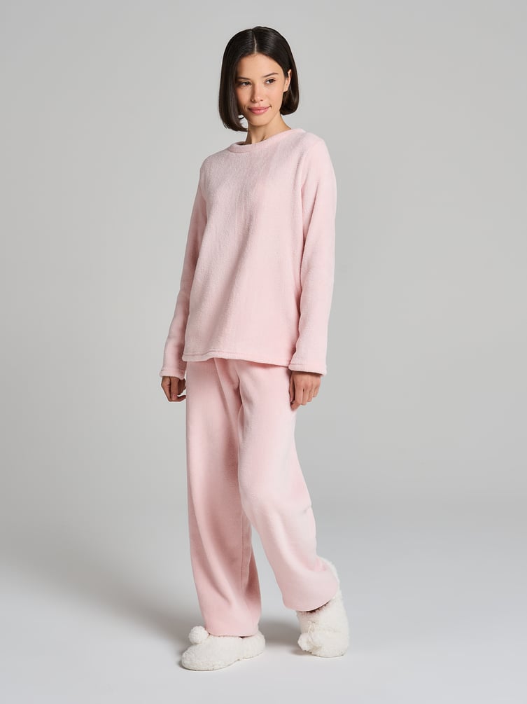 Пижама плюшевая с кофтой и штанами