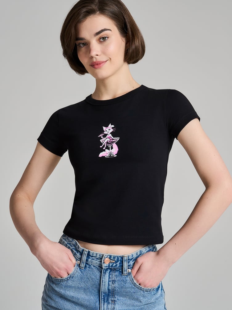 Футболка хлопковая с принтом