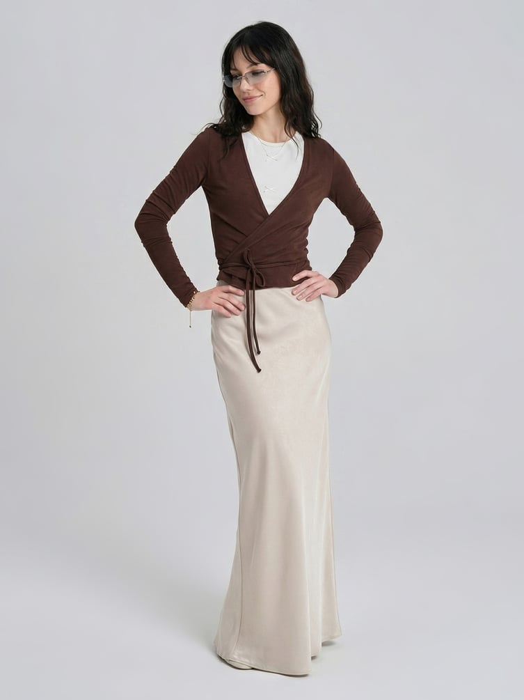 Лонгслив укороченный н азапах