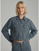 Куртка джинсовая в полоску