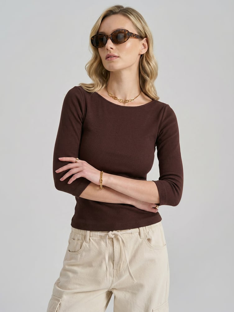 Лонгслив приталенный