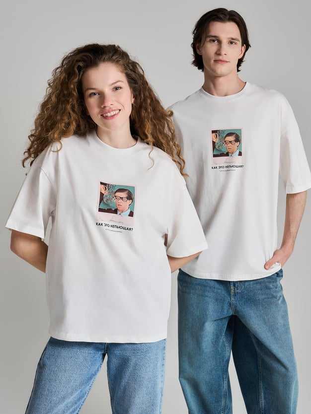 Футболка оверсайз с принтом Мосфильм