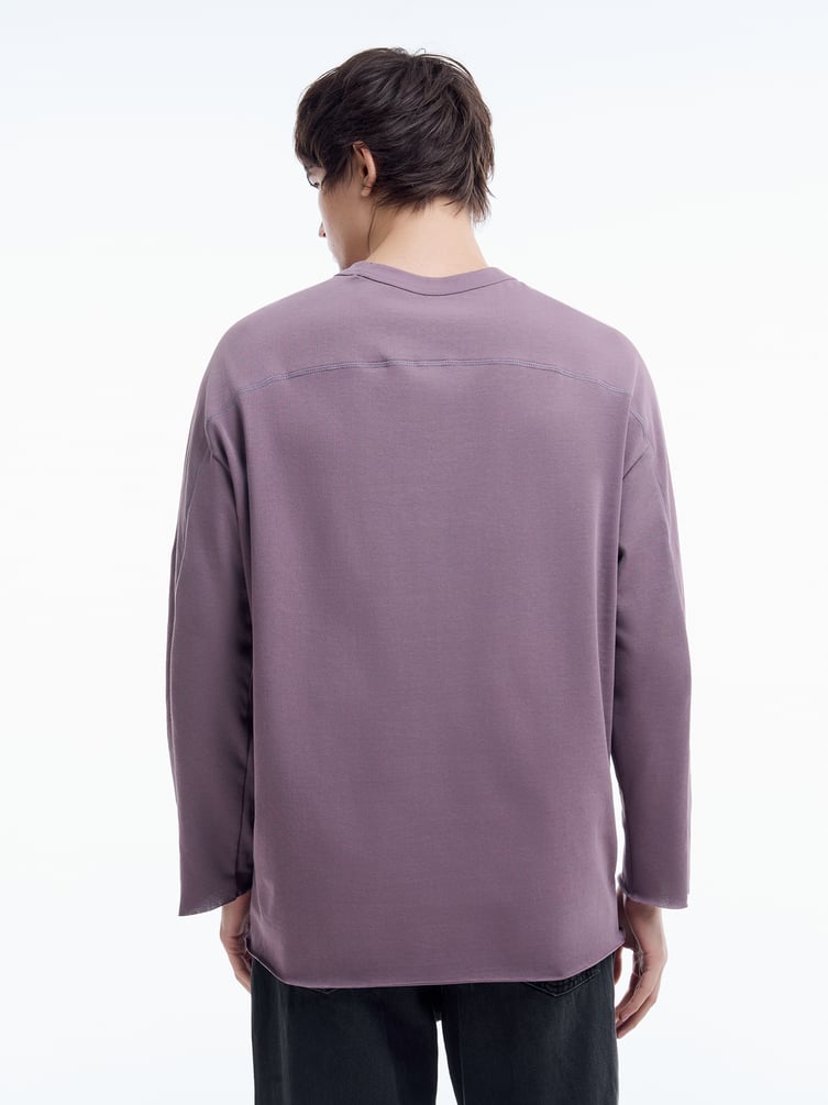 Лонгслив оверсайз с надписью