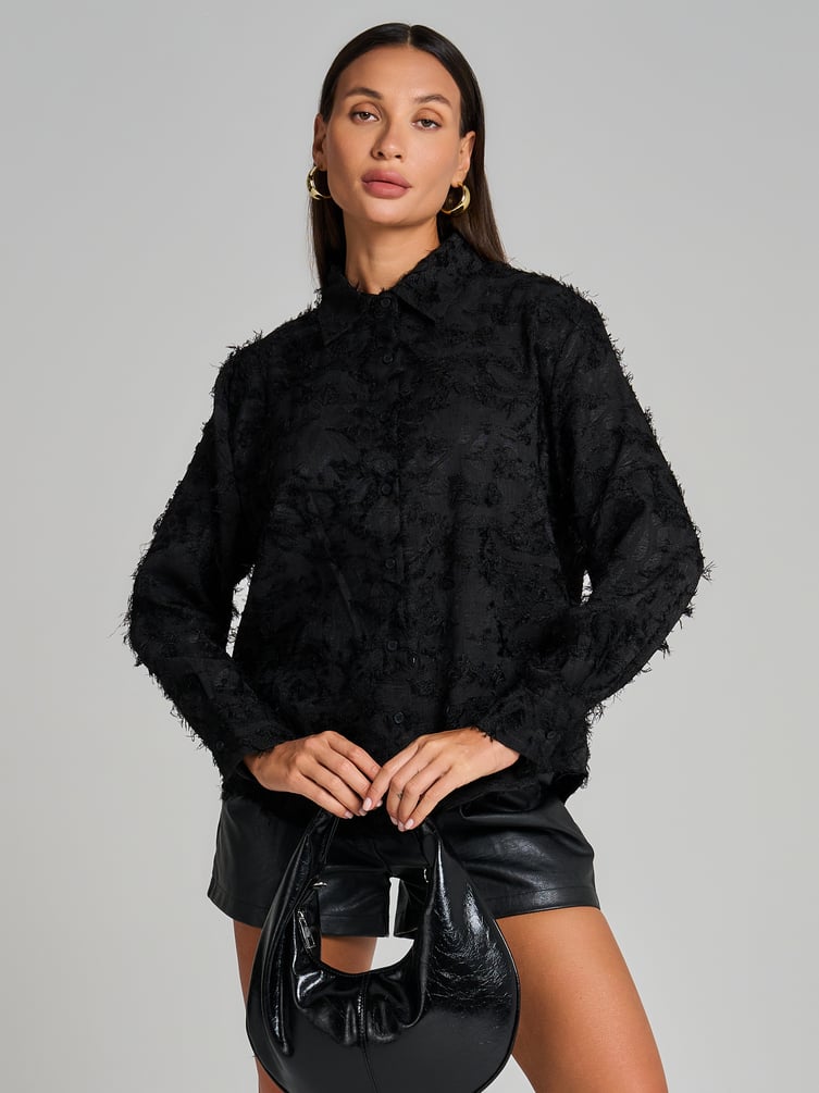 Блузка нарядная с бахромой