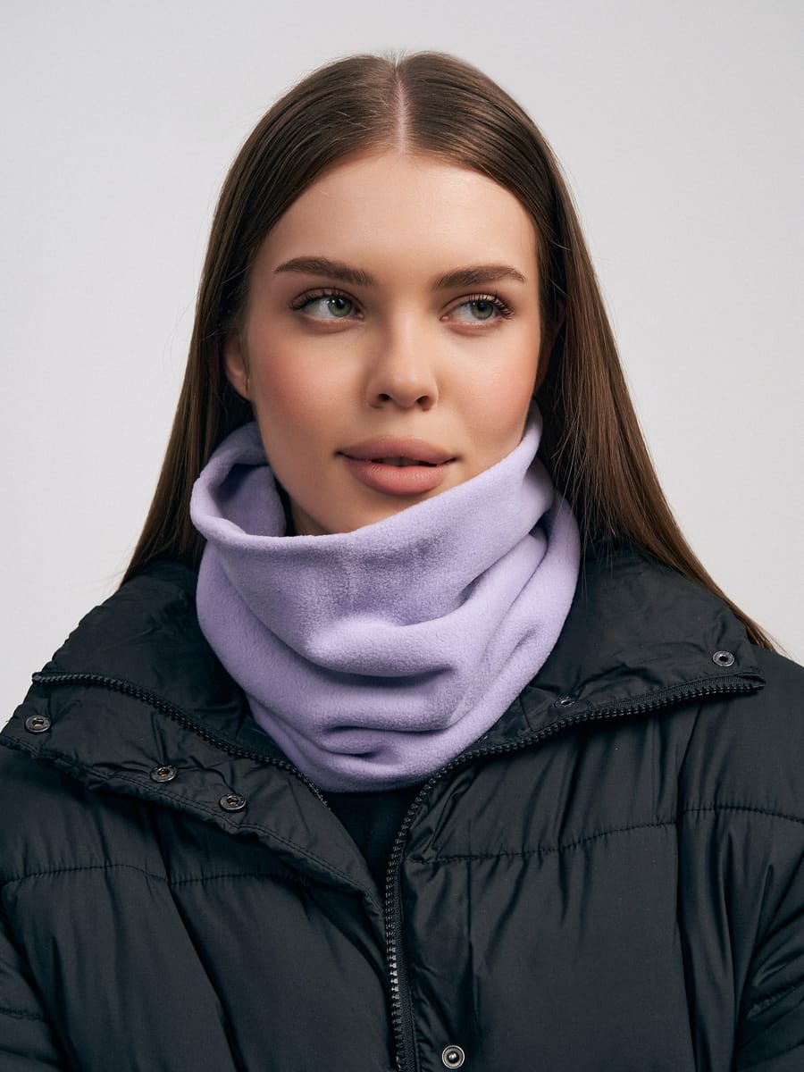 Флисовый шарф снуд