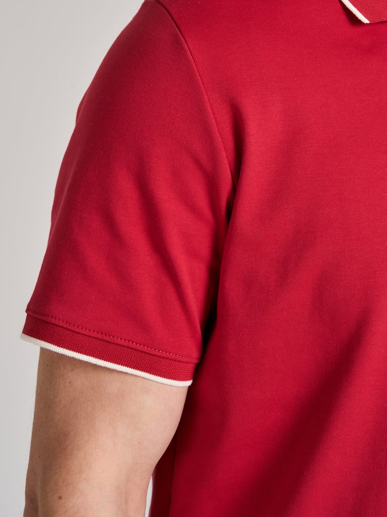 Поло хлопковое с коротким рукавом