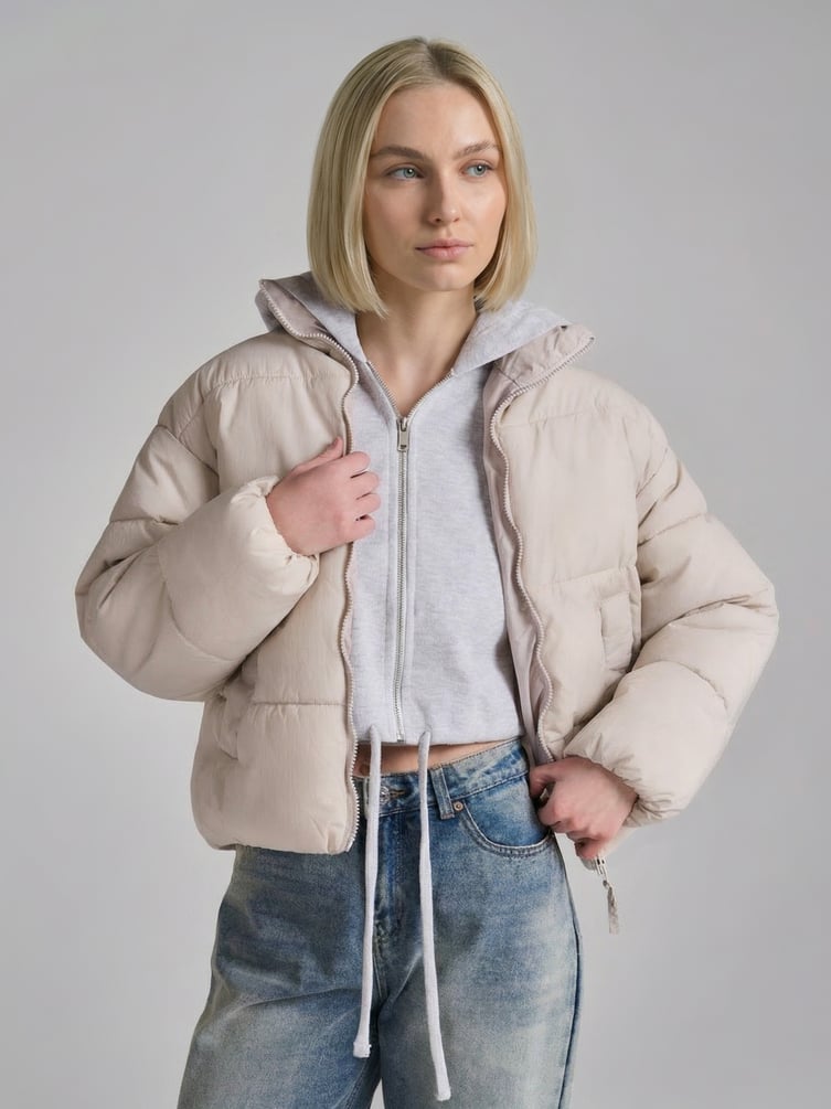 Зип худи укороченная на молнии