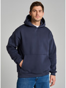 Худи оверсайз с капюшоном тёплое с начёсом