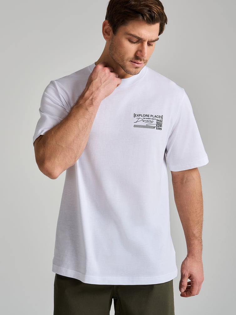 Футболка с японским принтом на спине