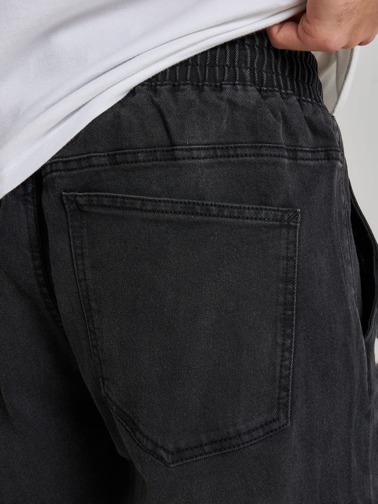 Джинсы джоггеры на резинке