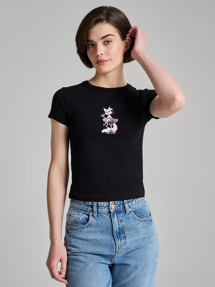 Футболка хлопковая с принтом