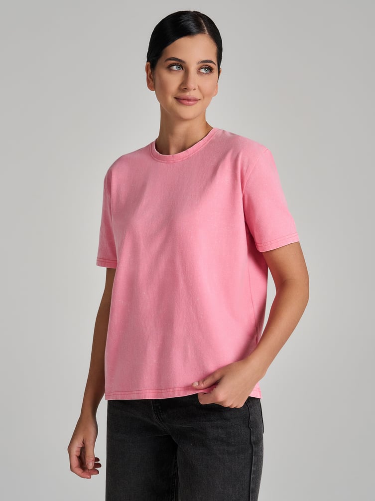 Футболка оверсайз с вареным эффектом