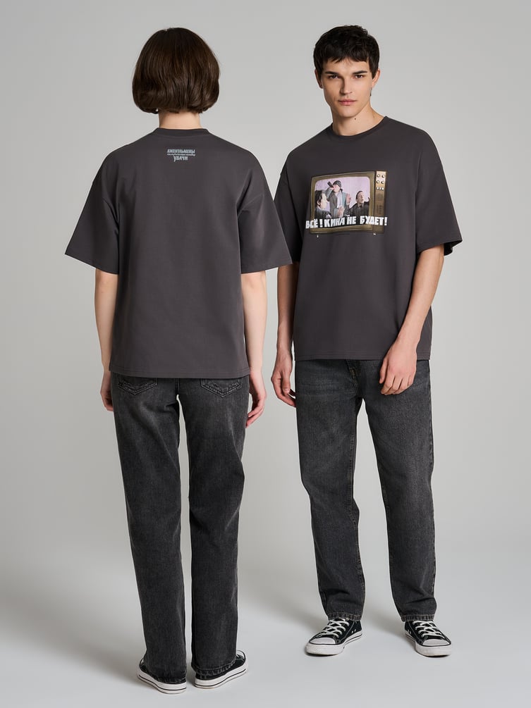 Футболка оверсайз с принтом Мосфильм