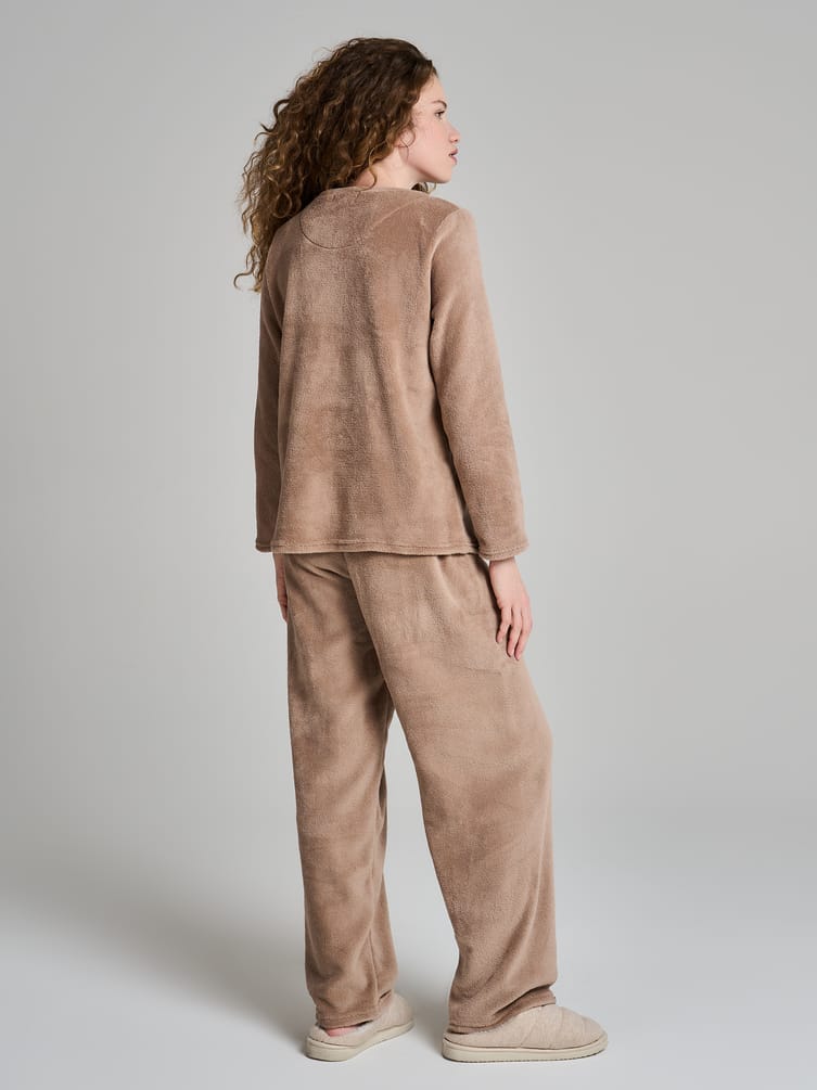 Пижама теплая с вышивкой таксы