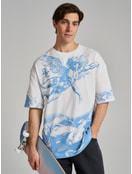 Футболка из хлопка с принтом ангела