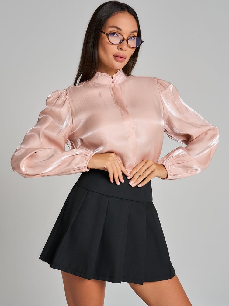 Блузка винтажная с рюшами