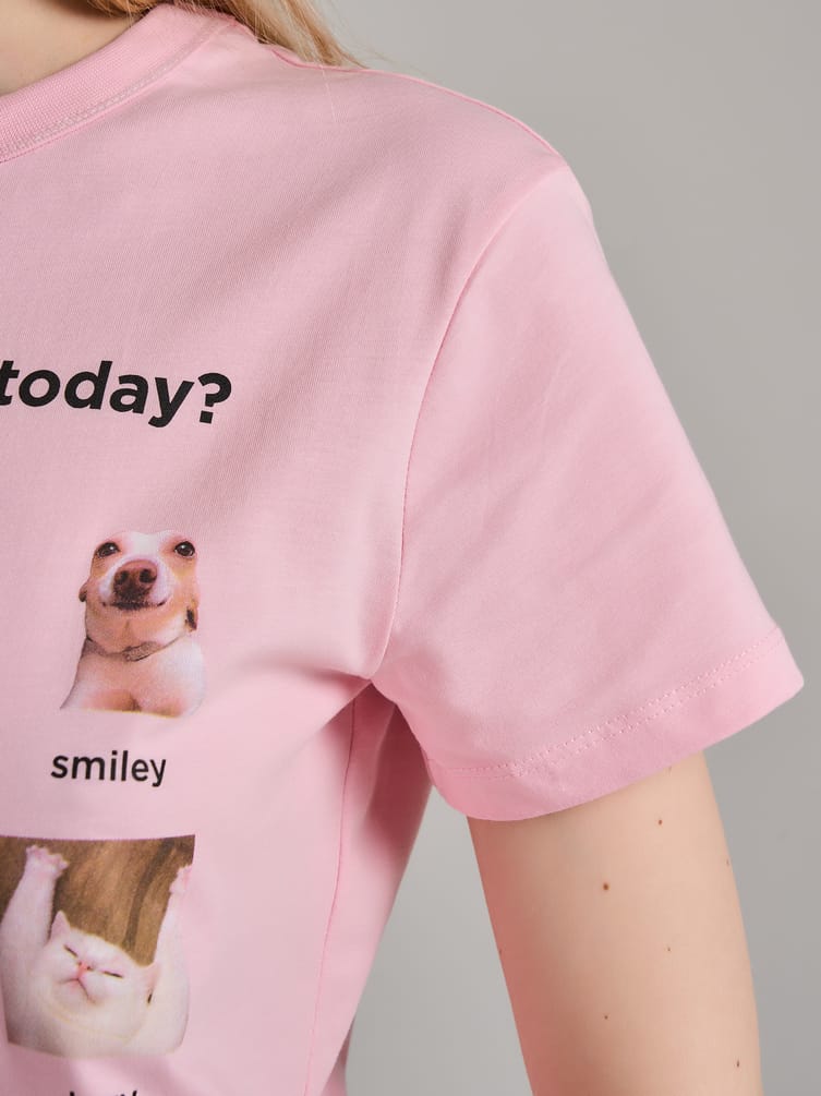 Футболка с принтом