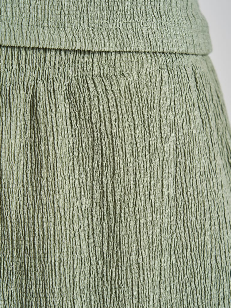 Брюки прямые из жатой ткани