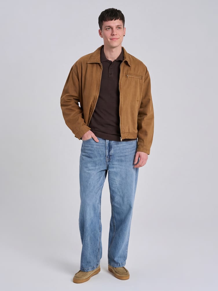 Джинсы широкие багги