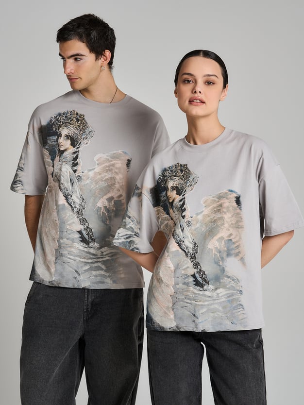 Футболка с принтом картин Третьяковской галереи