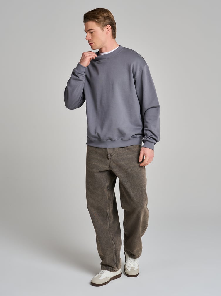 Свитшот базовый однотонный