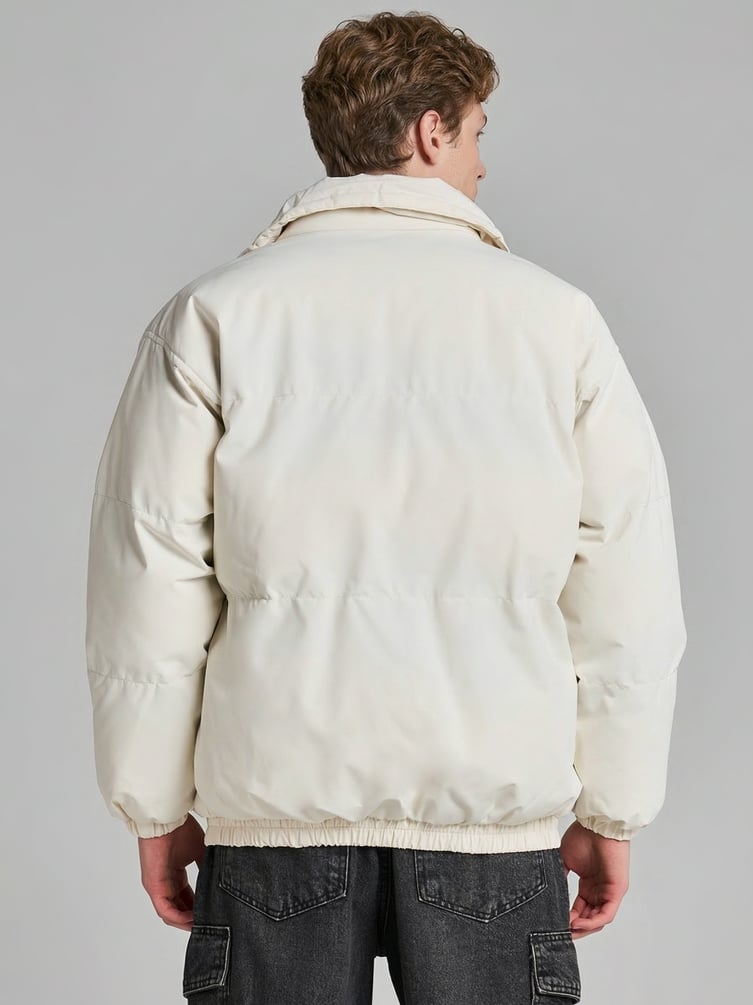 Куртка зимняя без капюшона на синтепоне