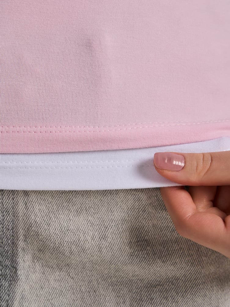 Футболка двойная приталенная