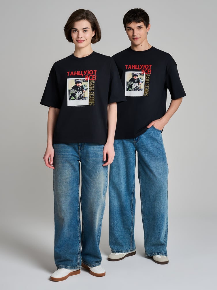 Футболка оверсайз с принтом Мосфильм