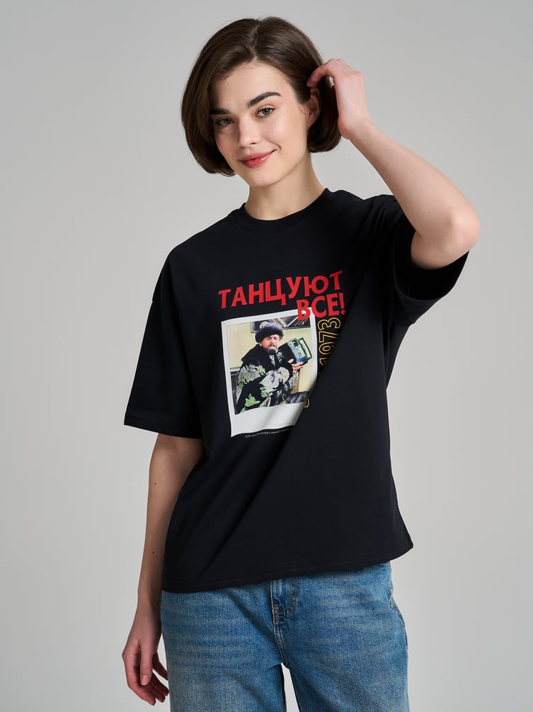 Футболка оверсайз с принтом Мосфильм