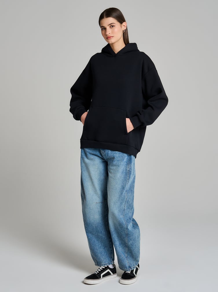 Утепленное худи с начесом