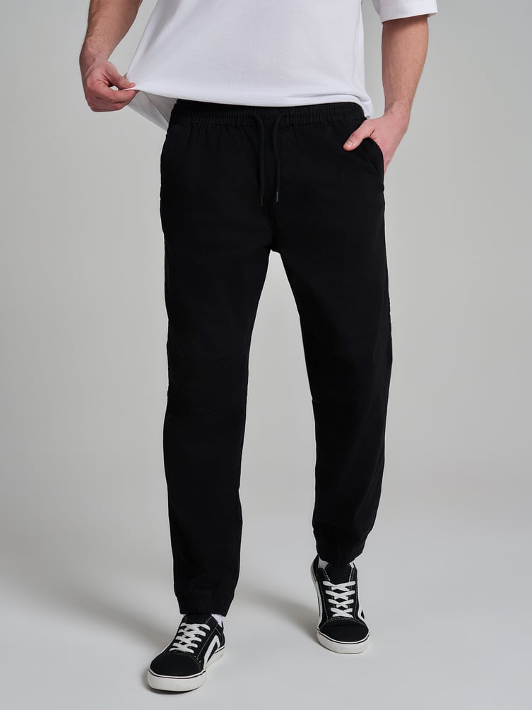 Брюки джоггеры с резинкой по низу