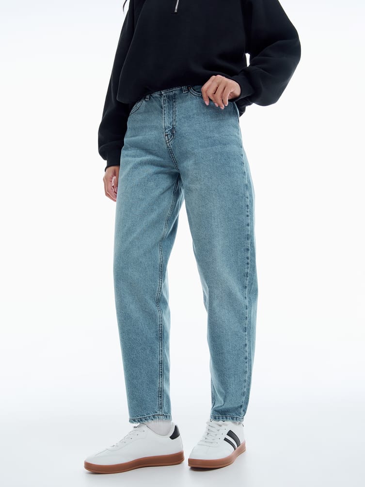 Джинсы Balloon зауженные с высокой талией