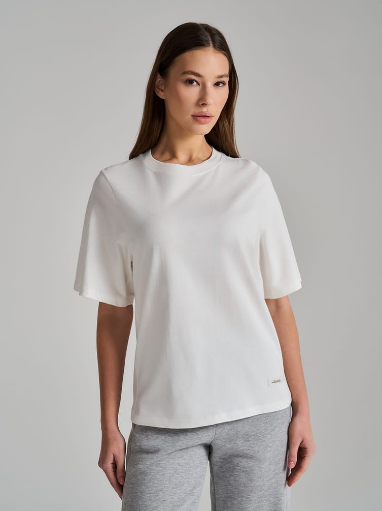 Футболка однотонная из хлопка