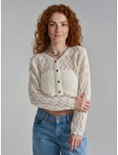 Вязаный кардиган на пуговицах