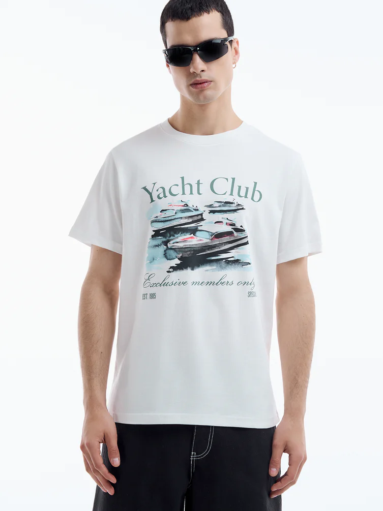 Футболка с принтом Yacht Club