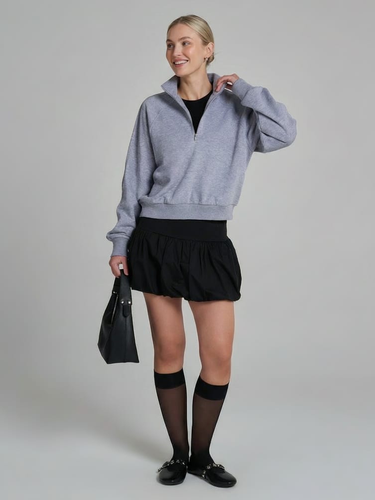 Толстовка Half Zip с высоким горлом