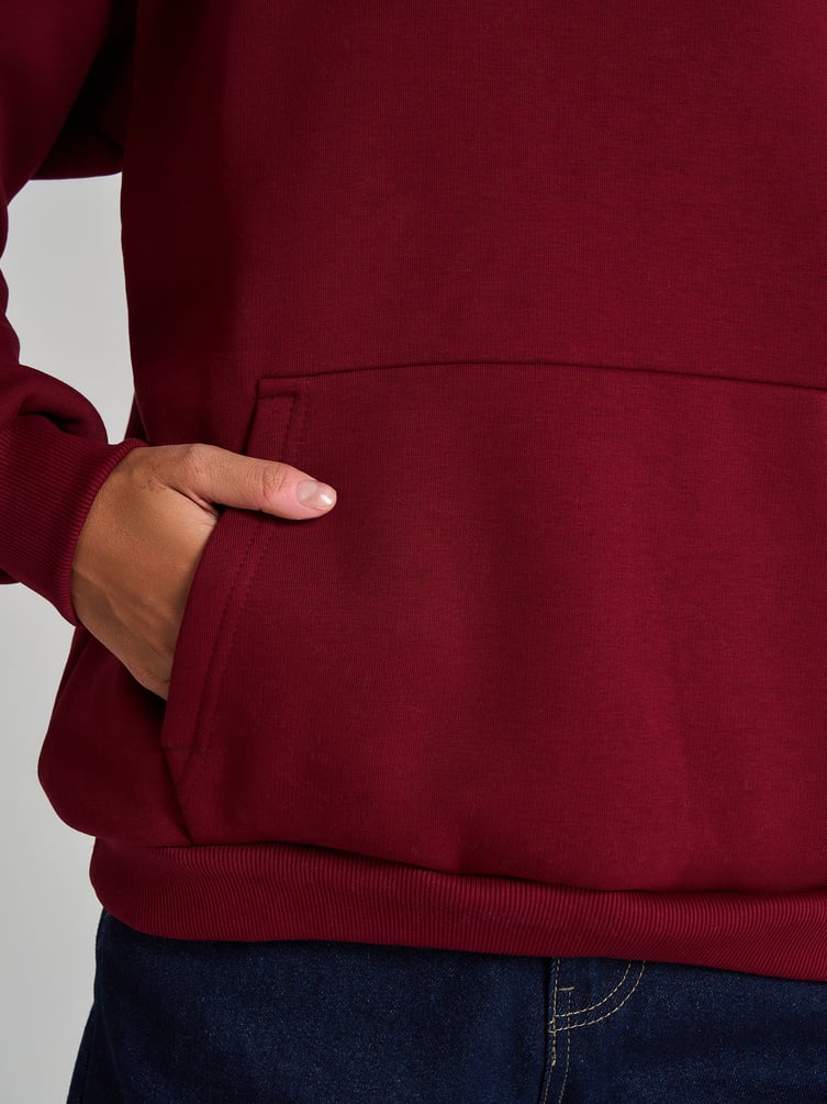 Утепленное худи оверсайз с начесом