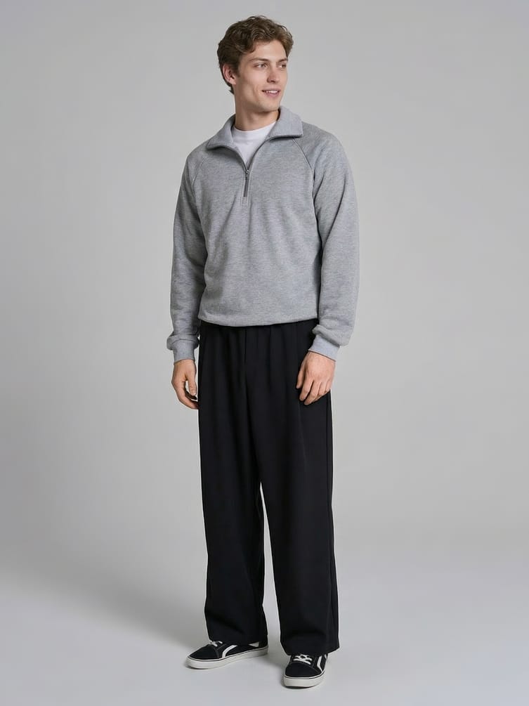 Толстовка Half zip с полузамком