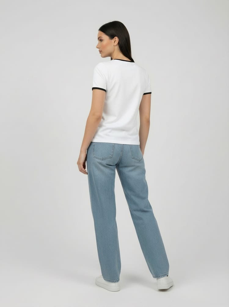 Футболка облегающая с принтом котят