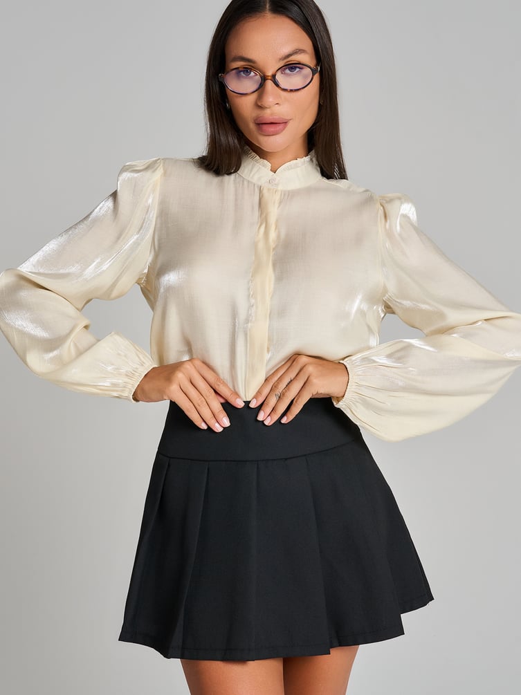 Блузка винтажная с рюшами