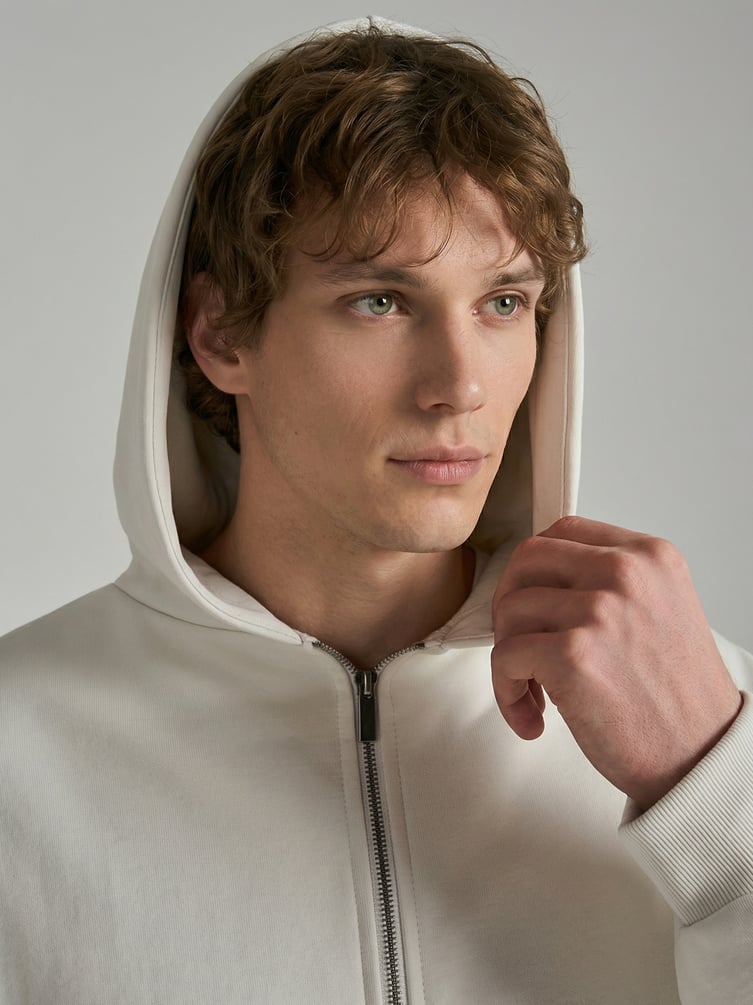 Зип худи с принтом льва на спине