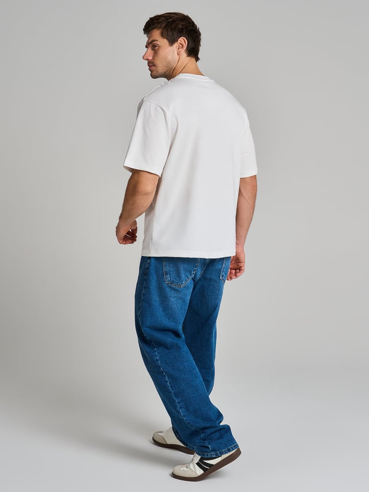 Футболка из хлопка с новогодним принтом